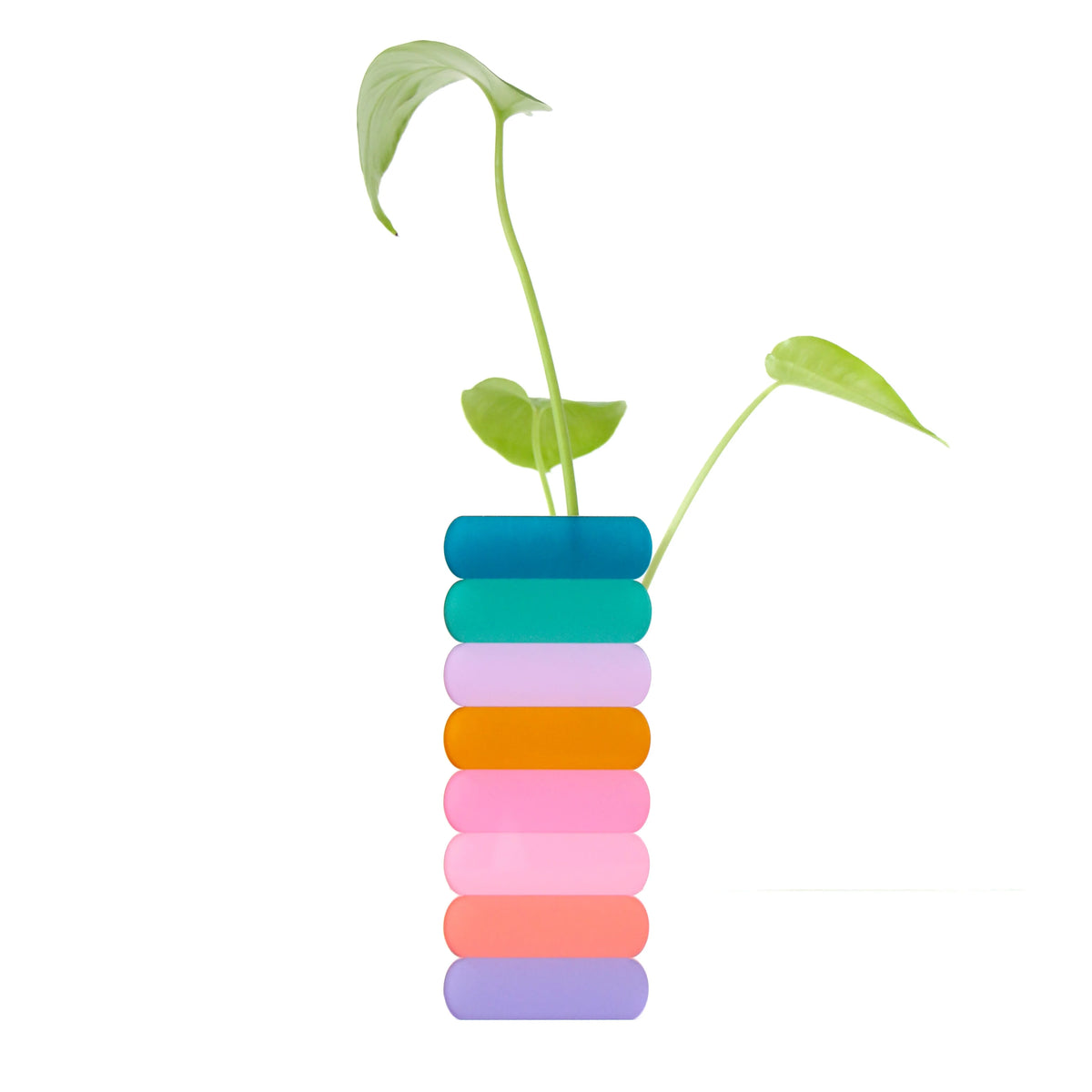 Banded Stripe Vertical Standing Vase